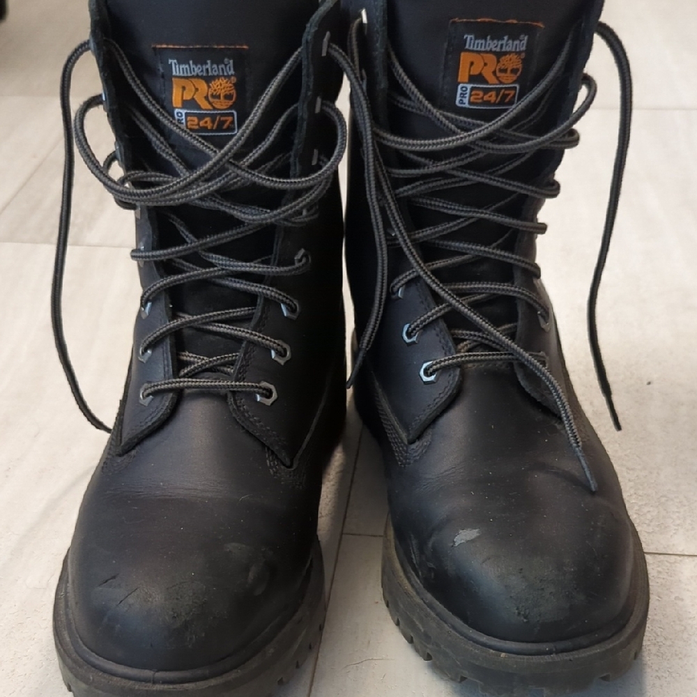 Timberland PRO Black Work Boots with Durable Soles